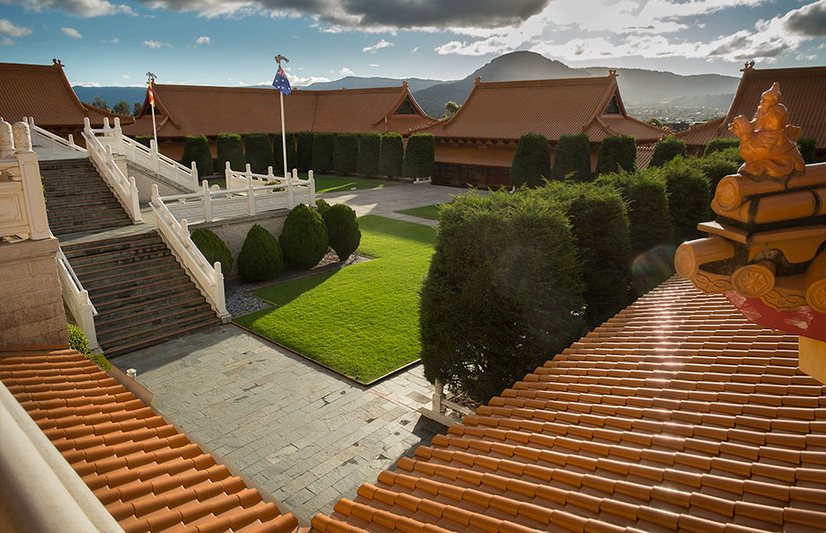 Nan Tien Temple, looking towards the meditation hall